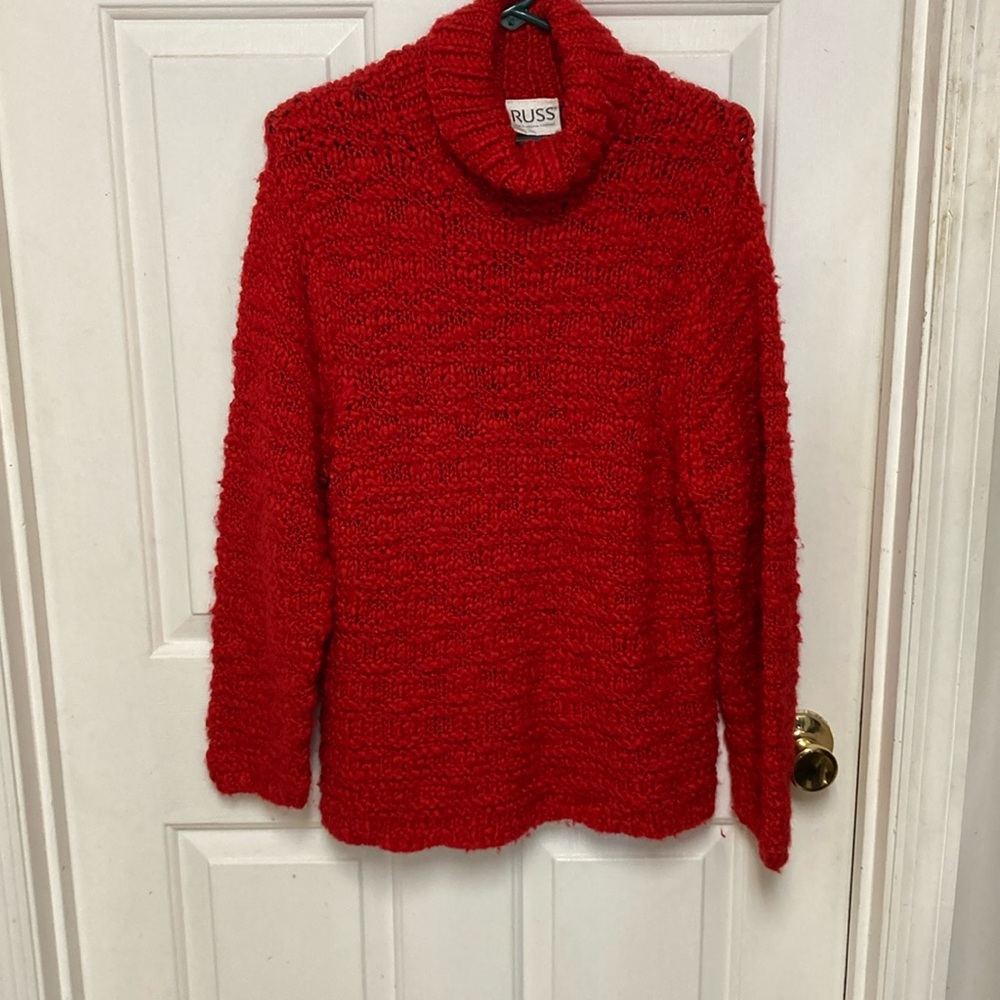 3/$20 bundle and save… 
Red turtle neck sweater xl